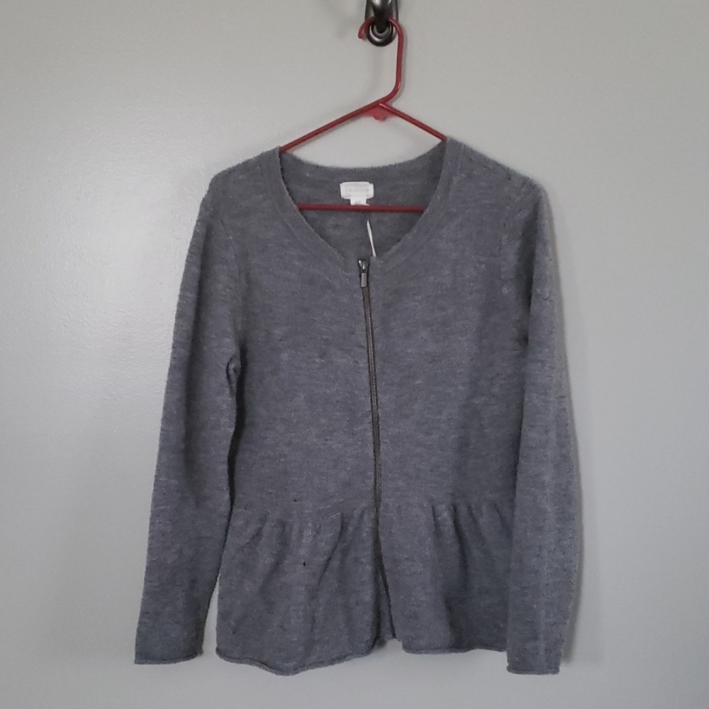 Calson zip up flare sweater
